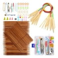 thumbnail image 2 of Abbracc Bamboo Circular Double Needles Set 2.0mm-10.0mm Handmade Weaving Needles DIY, 2 of 9