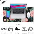 thumbnail image 5 of Long Mouse Pads for Desk,Pioneer Flower Floral Print Pattern Desk Mats on Top Of Desks, Desk Mouse Pad Extra Large with 3mm Non-Slip Base and Stitched Edge for Gaming,Office,Work,Home 31.5"x15.7", 5 of 6