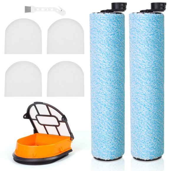 Juego de filtros y cepillos HEPA de repuesto para Shark HydroVac MessMaster AW261, WD160, WD161, WD2