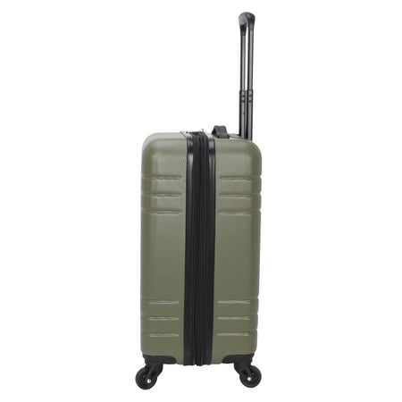 PROTEGE 3-PIECE HARDSIDE LUGGAGE SET WITH 360 SPINNER WHEELS AND DIVIDER POCKETS, INCLUDES CARRY-ON AND 2 PACKING CUBES, SAGE