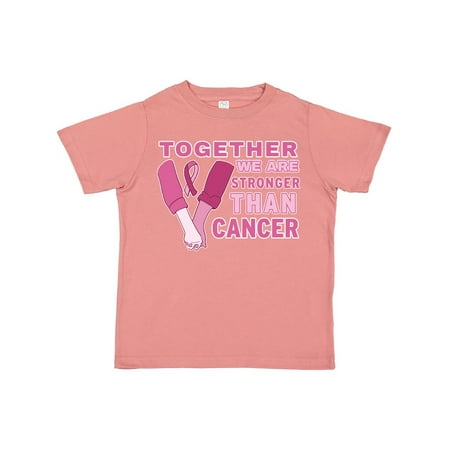 

Inktastic Together We Are Stronger Than Cancer with Hands and Ribbon Gift Toddler Boy or Toddler Girl T-Shirt