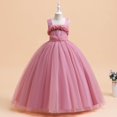 thumbnail image 6 of SJLDQY Flower Girls Maxi Dress Sleeveless Tulle Princess Dress Bridesmaid Wedding Pageant Party Formal Gowns, 6 of 6