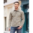 thumbnail image 6 of COOFANDY Men's Casual Knit Pullover Sweatshirt Slim Fit Thermal Winter Sweater, 6 of 20