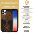 thumbnail image 7 of Case Yard Wooden Case for iPhone-12/12-Pro Soft TPU Silicone cover Slim Fit Shockproof Wood Protective Phone Cover for Girls Boys Men and Women Supports Wireless Charging Tree of Life Design, 7 of 7