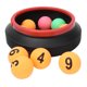 thumbnail image 1 of Contenedor De Cubo Plegable, Pelota De Ping Pong, Bolas De Números De Lotería ABS, Para Artículos De Actividad De Descompresión De Oficina, Pelota De Apoyo ANGGREK Otros, 1 of 8