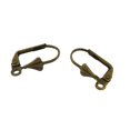 thumbnail image 4 of 50pcs French Lever Back Earring Findings Ear Wires Clip Jewelry Finding Making - Bronze, 4 of 7
