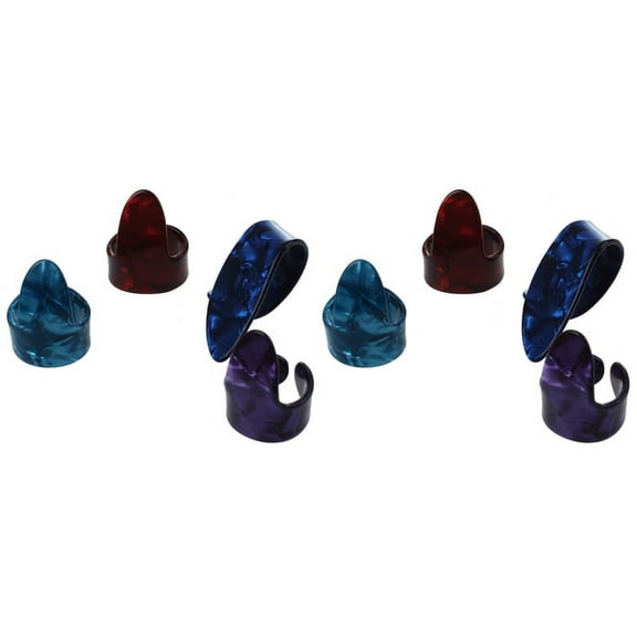 6 Finger Picks   1 Thumb Pick Plectrums Guitar Plastic