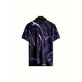 thumbnail image 2 of Mens Zipper Polo Shirts Short Sleeve Moisture Wicking Outdoor Golf Shirt Collared Athletic Tennis Polo Purple XL, 2 of 6