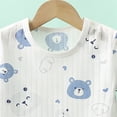 thumbnail image 5 of NIEWTR Baby Toddler Summer Pajamas Set Short Sleeve Shirt Paired with Comfy Shorts Breathable Lightweight for 6 12 18 24 Months 2T 3T(A-Light Blue,5-6 Years), 5 of 6