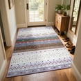 thumbnail image 3 of TWINNIS 4'x6' Purple Area Rug Non-Slip Bohemian Rug Indoor Washable Rugs for Living Room, 3 of 8
