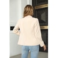 thumbnail image 6 of Womens Casual Blazers Long Sleeve Lapel Button Slim Work Office Blazer Jacket, 6 of 7
