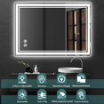 24 x 32'' LED Mirror for Bathroom Brightness AntiFogging LED Bathroom