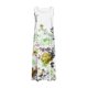 thumbnail image 4 of Vestido de Verano para las Mujeres sin Mangas Lino-Look Impreso Maxi, Suelto Fluido Y Vestido Sexy de Moda para las Mujeres, 4 of 5