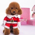 thumbnail image 4 of Trajes para proteger mascotas de Santa Claus Colco Ropa de disfraz sombrero de Navidad chaqueta capa cálida S S, 4 of 8