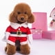 thumbnail image 5 of Abrigo navideño para mascotas, chaqueta, ropa, disfraz, sombrero, cálido para cachorros, perros, fiesta S, 5 of 9