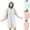 Blue, variant on Robes for Women with Hood Coral Fleece Knit Knee Length Bathrobe for Women Pink Winter Women Robe