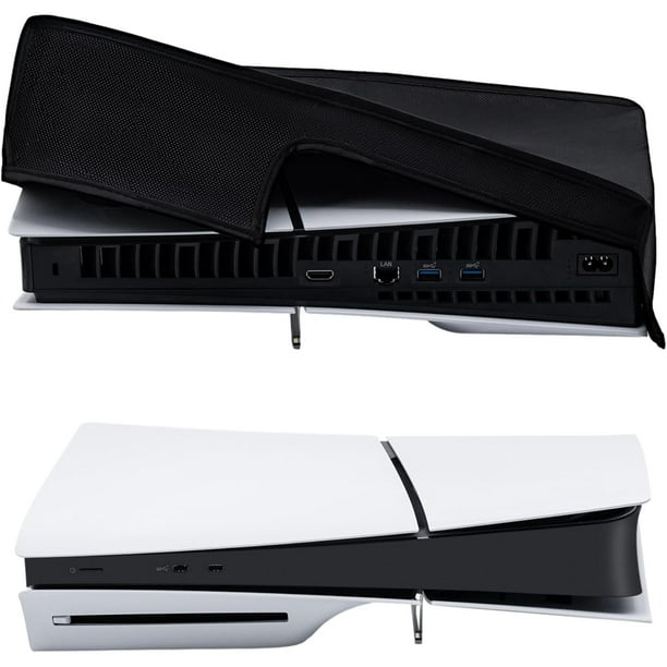 Funda protectora horizontal para consola PS5 Slim – Cubierta de tela Oxford resistente al polvo y a los arañazos, compatible solo con PlayStation 5 Slim