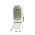 thumbnail image 3 of Pet Water Bottle & Food Cup | Portable Dog Feeder, Leak-Proof Dispenser | Dual Compartments, Push-Button Spout, Lightweight Plastic, 8.46x2.95in, Beige/Green, Travel Essential, 3 of 6