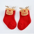 thumbnail image 2 of Autumn Winter Socks Christmas Baby Socks Toddlers Boys Girls Children Kids Socks Soft Bottom Toddler Shoes Socks Princess Socks Floor Socks, 2 of 4
