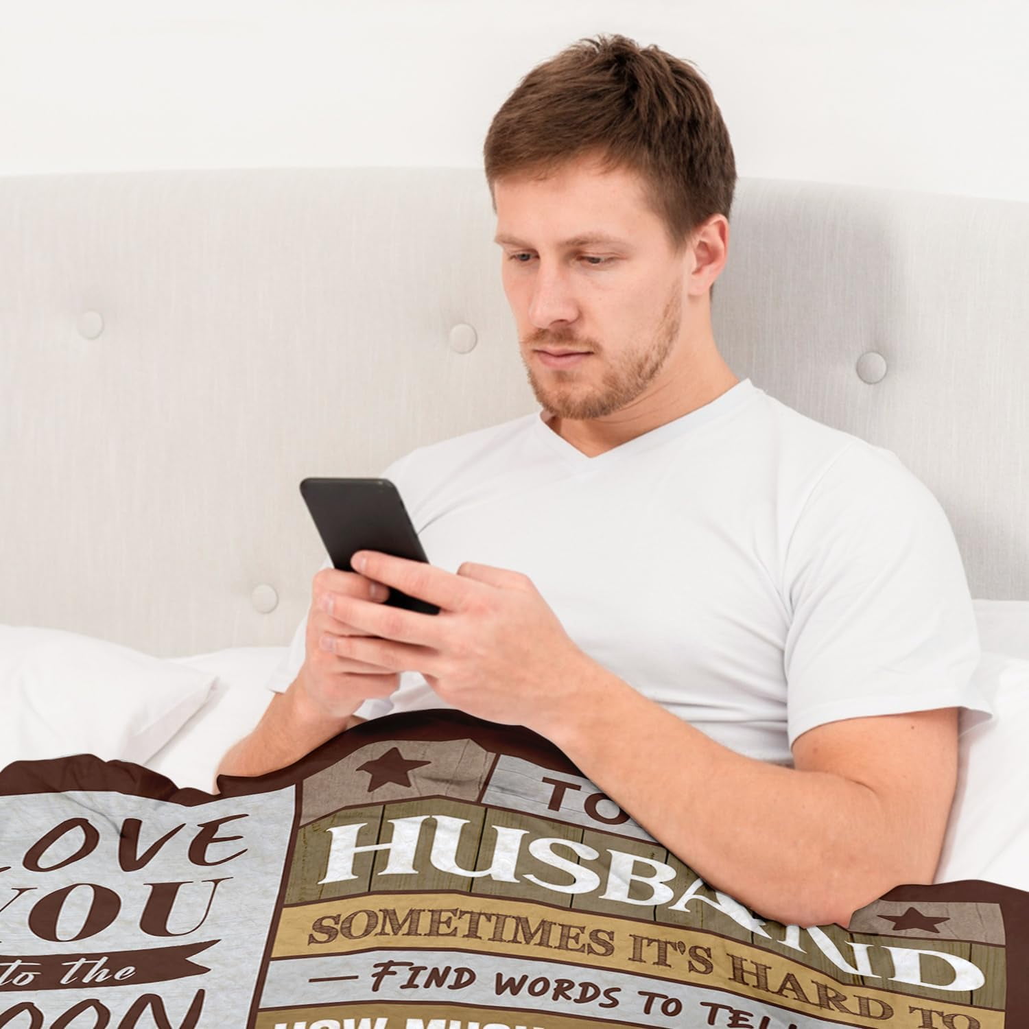 Gifts for Husband from Wife - Birthday Gifts for Husband - Anniversary Wedding Gift for Men - Christmas Valentines Day Gift for Him - Best Husband's Ever Present - to My Man Blanket