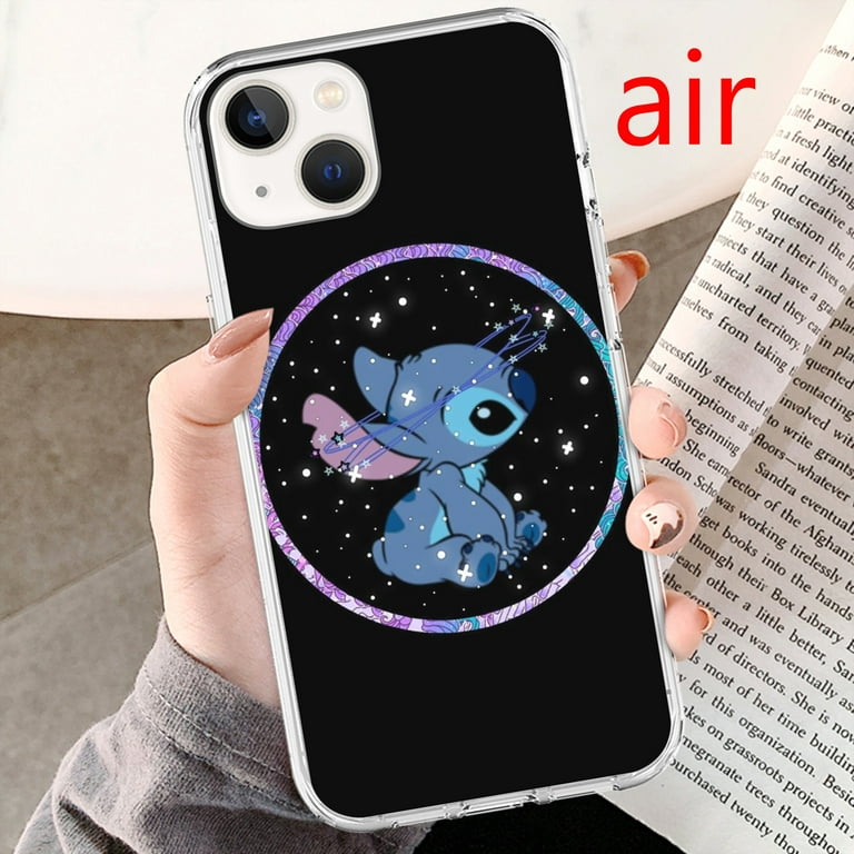 Cute Cartoon Stitch With Ring Case Stand iPhone 12 iPhone 12 