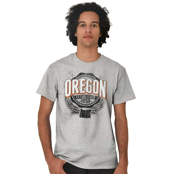 Oregon OR Student Campus Pride Seal Men's Graphic T Shirt Tees Brisco Brands S