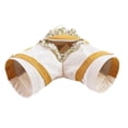 thumbnail image 1 of Accesorios para jaula de túnel para conejillos de indias, escondite para hámster, hurón, mascotas pequeñas, ratas Amarillo, 1 of 8