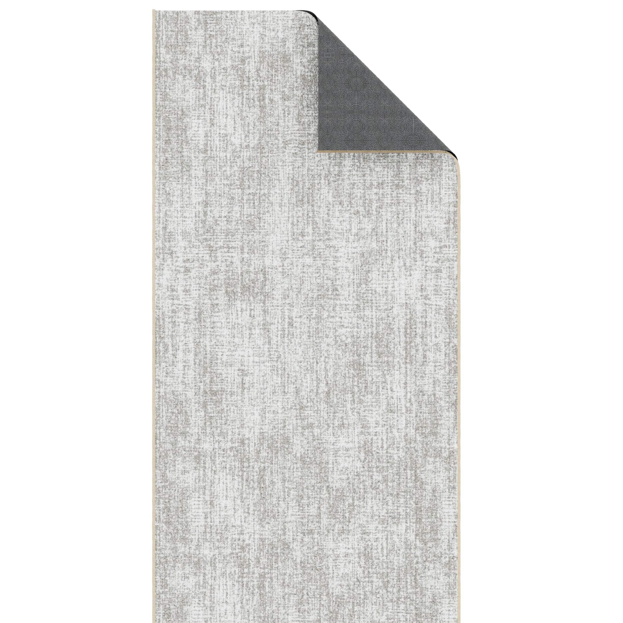 Ottomanson Aisle Runner Rug 2'7" x 15' Soft Non-Slip Indoor Rug, Solid Beige