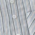 thumbnail image 4 of Generic Kids Toddler Shirt Cartoon Prints Short Sleeve Button Boys Girls Shirt Tops Outwear Striped, 4 of 5