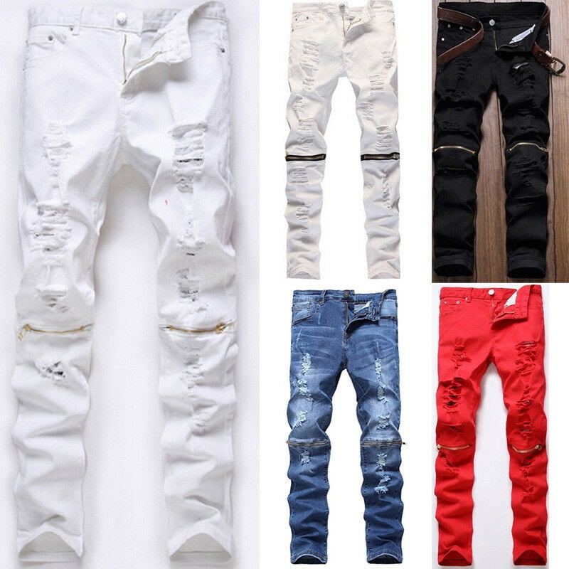 ripped cargo trousers