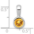 thumbnail image 3 of 14K White Gold .40 Citrine Pendant (15 X 6) Made In United States xp2095ci, 3 of 5