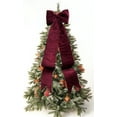 thumbnail image 5 of Holiday Time 70-Inch Giant Burgundy Velvet Bow Decoration, 22.83 x 70 Inches, 5 of 5