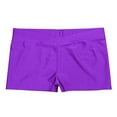 thumbnail image 5 of YONGHS Kids Girls Sleeveless Dance Tumbling Gymnastics Leotards with Booty Shorts Hairband Set Purple 12, 5 of 7