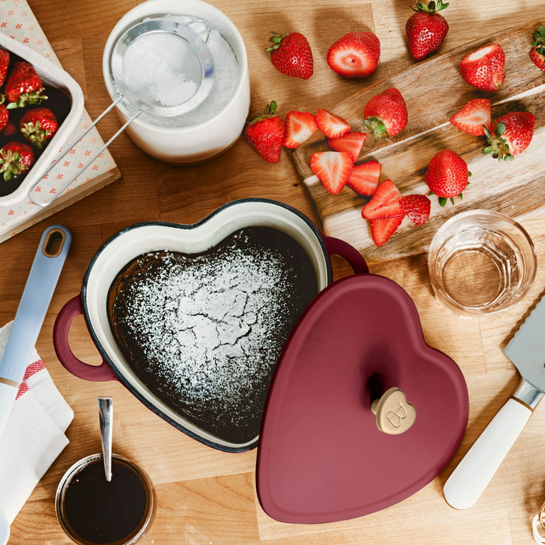 Saucepan Enamel Pot Non-Stick Pot Heart-shaped Cookware Cast Iron Pot  Kitchen Accessories Cooking Tools