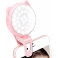 thumbnail image 1 of Selfie Ring Light for iPhone, Mini Clip-on Fill Light for Camera, Video, Rechargeable 9-Level Adjustable Brightness, USB Photo Flash for iPhone Laptop, 1 of 4
