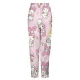 thumbnail image 3 of Kuromi And My Melody Womens Comfy Pajama PJ Pants Lounge Pants Sleepwear Drawstring PJ Bottoms Pants, 3 of 7
