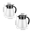 thumbnail image 2 of TINYSOME 600/880ml Stainless Steel Double Wall Vacuum Flask Insulated Coffee Pot Thermos Milk Tea Water Jug, 2 of 15