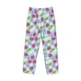 thumbnail image 4 of Xecao Strawberry And Flowers Men's Straight Lounge Pajama Pants: The Ultimate in Comfortable Sleepwear, 4 of 9