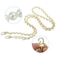 thumbnail image 3 of Uxcell 47 Inch Purse Chain Strap, Bags Chains Shoulder CrossBody Replacement for Handbags, White/Gold, 3 of 5