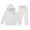 B-White, variant on Tiweut Casual Kids Outfits 2 Piece Loose Hoodie and Sweatpants Unisex Suit Set