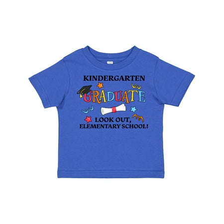 

Inktastic Kindergarten Graduate Look Out Elementary School! Gift Toddler Boy or Toddler Girl T-Shirt