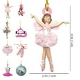 Dqaoklbdg Christmas Ornaments,Ballet Christmas Acrylic Ornament Ballet
