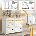 thumbnail image 2 of Haverchair 8 Drawer Dresser for Bedroom, Wood Chest of Drawers with Smooth Metal Rail, Large Dressers, Modern Bedroom Dressers with 8 Drawers Cabinet TV Stand, 2 of 8