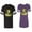 Men Black / Women Purple, variant on Cobra King Queen Matching Couple Cotton Jerseys (Men Black / Women Green) (Men M / Women M)