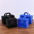thumbnail image 2 of QUTETN Outdoor Insulated Thermal Cooler Bag Outdoor Lunch Foods Drink Boxes Drink Storage Bags Tin Foil Pack Box Camping Accessories, 2 of 7