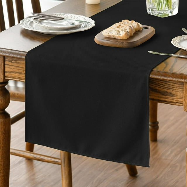 Mode Light Brown Table Runner, Seasonal Fall Washable Kitchen Dining Table Decoration for Home Party Decor 13x72 Inch