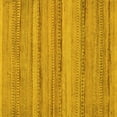 thumbnail image 1 of Ahgly Company Machine Washable Indoor Square Abstract Yellow Modern Area Rugs, 7' Square, 1 of 4