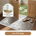 thumbnail image 2 of NewBuros 9'x12' Area Rugs for Living Room, Washable Non-Slip Vintage Tribal Print Rugs, Soft Low Pile Stain Resistant Carpet for Bedroom Dining Room, Gray & Black, 2 of 10