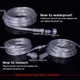 thumbnail image 7 of 98.4ft Rope Lights Outdoor Waterproof,Daylight White LED Rope Lighting Indoor,Connectable,Plug-in 110V 6000K 360 LEDs,Flexible Light String for Patio Bedroom Camping Ceiling, 7 of 7