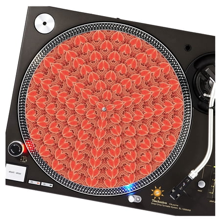KuzmarK™ 12" DJ Turntable Slipmat - Sweet Flowers DJ